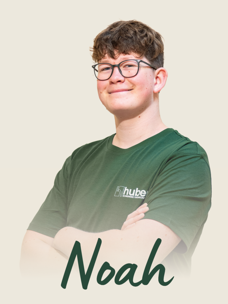 Noah Speck – Auszubildender bei der Schreineri Huber